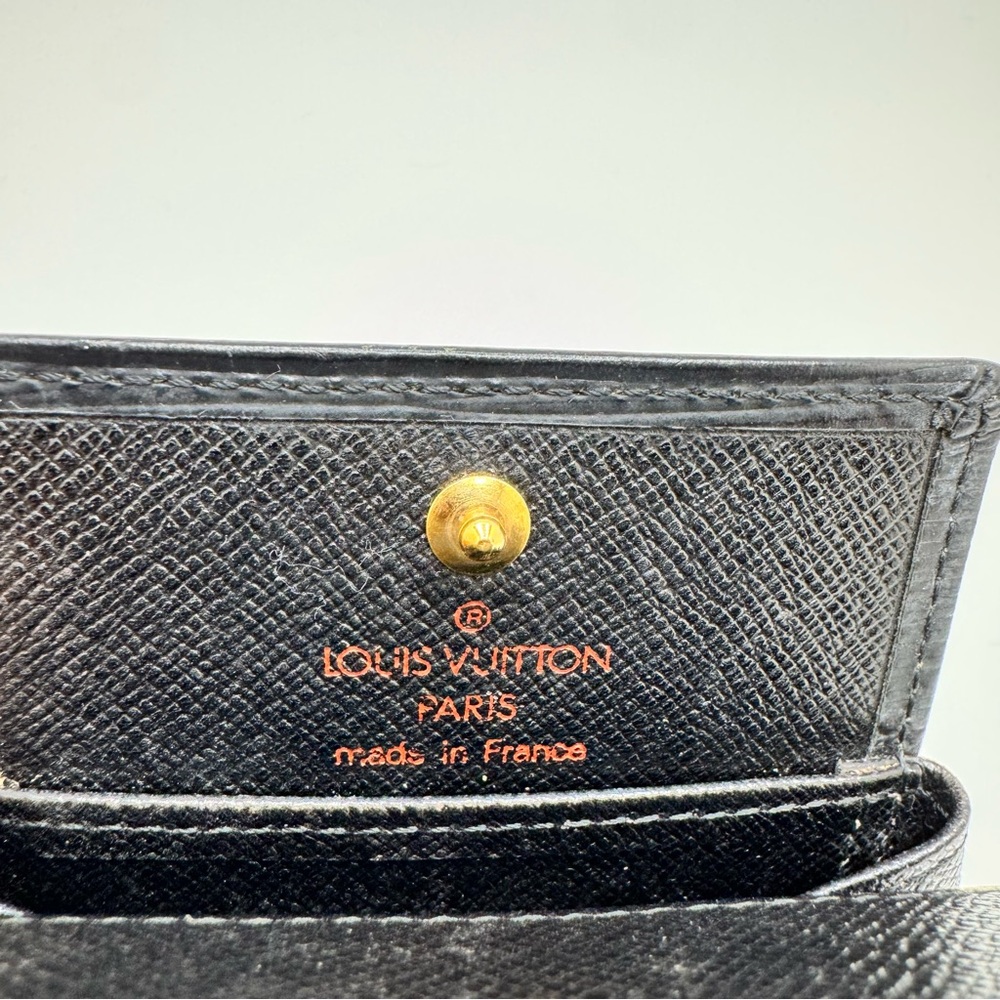 Louis Vuitton Coin Purse Epi Noir Mini Boite Box Leather Snap Closure Black OS - Picture 8 of 17